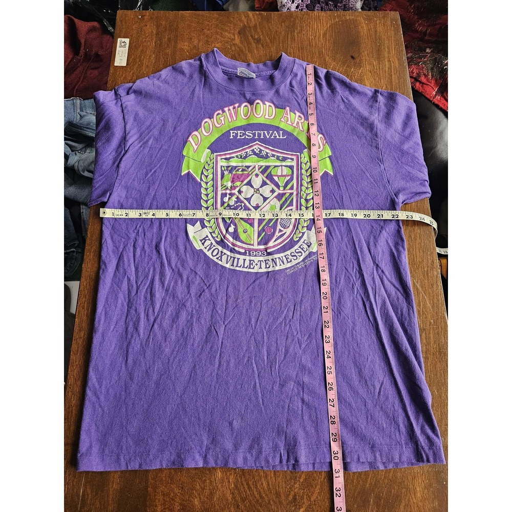 Vintage Dogwood Arts Festival Shirt Mens XL Purple Knoxville Tennessee 90s USA - Picture 3 of 6